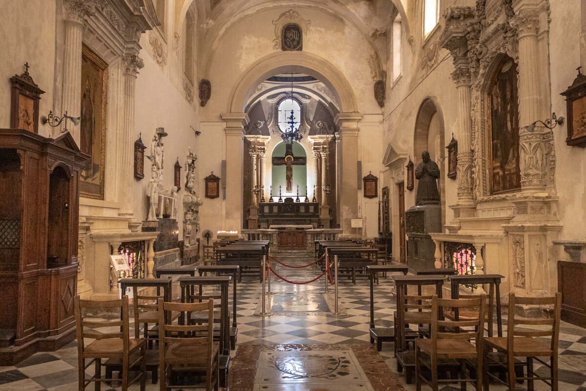 Intérieur de la cathédrale de Syracuse