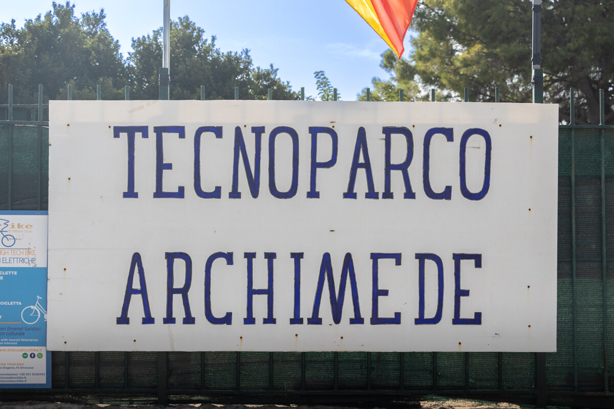 Panneau du Tecnoparco d'Archimede
