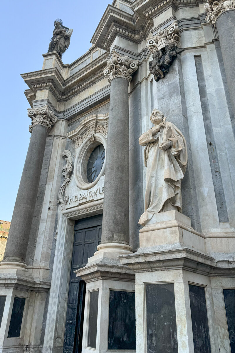 Extérieur de la cathédrale Saint Agathe de Catane