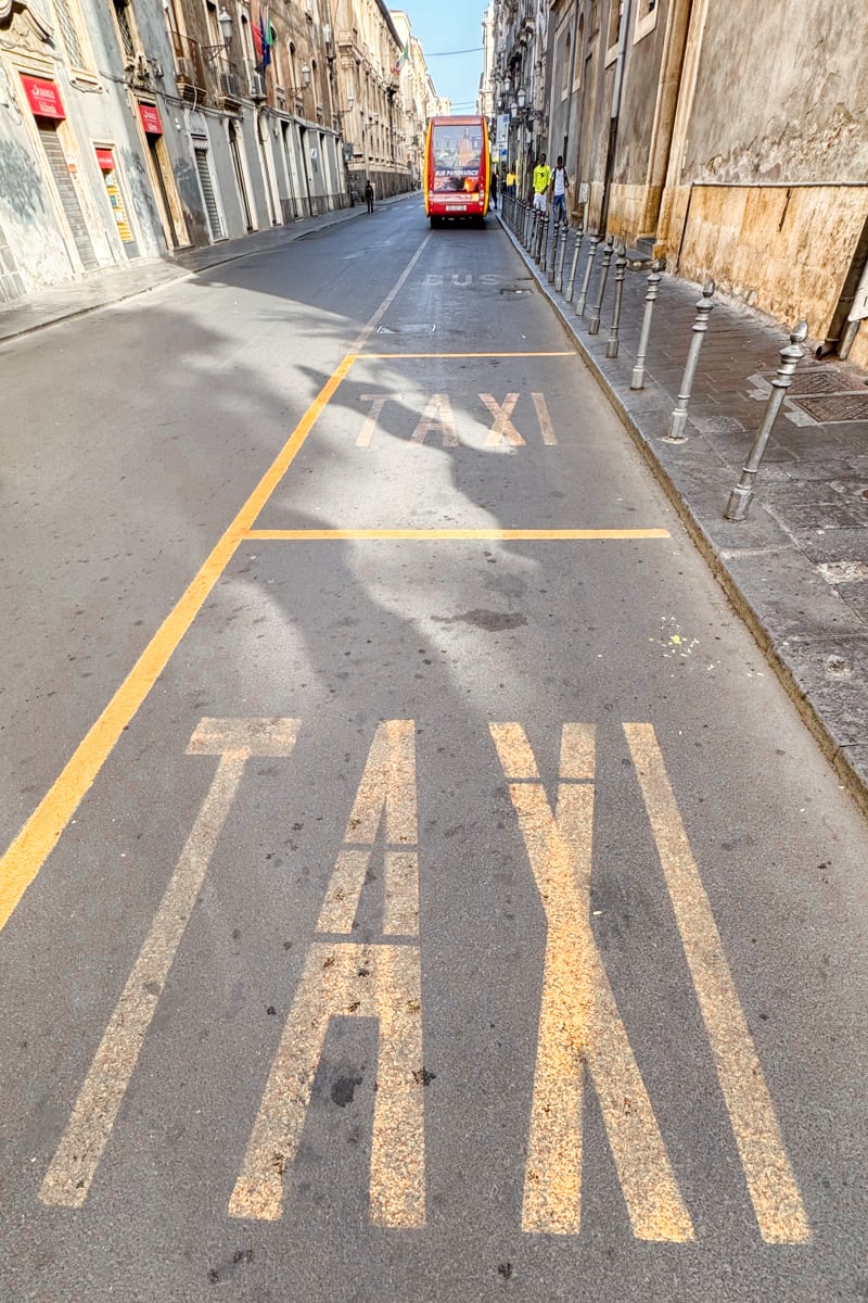Route des taxis en Sicile